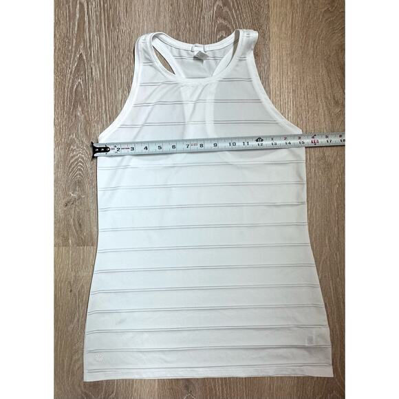 Athleta|Racerback Tank|White Stripe|SZ XS - Picture 2 of 9